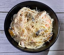 Спагетти с морепродуктами