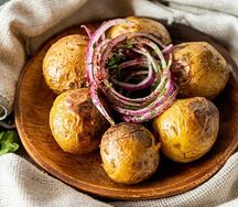 Картофель беби на мангале