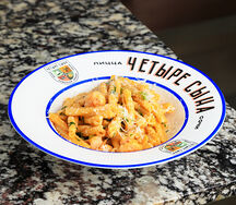 Казарече с цукини и креветкой