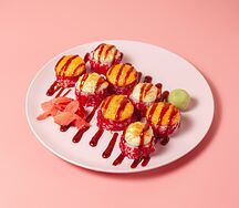 Запеченный ролл Калифорния с лососем Grill
