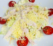 Цезарь с копченой курицей