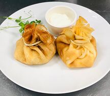 Блинчики с курицей и грибами