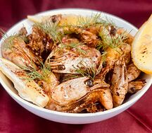 Креветки жареные