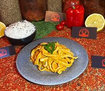 Кальмар в сливочной паприке