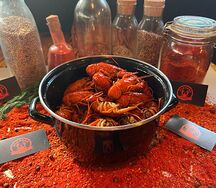 Раки Обжаренные в соусе барбекю мелкий