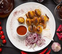 Молодой картофель с курдюком