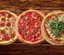 Комбо из трёх пицц Больше мяса