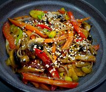 Вок с овощами