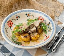 Сковородка с телятиной