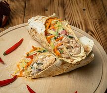 Сырная мясная шаверма