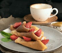 Блины домашние со сметаной