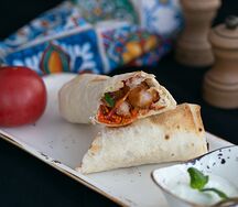 Шаурма с креветками