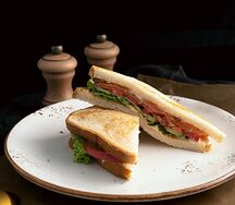 Сэндвич с лососем