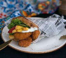 Сувлак с креветками