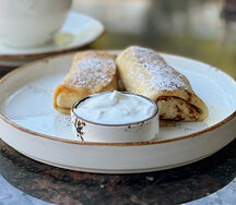 Блины с творогом