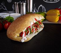 Հավի շաուրմա հացով