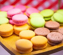 Макаронсы Апельсин-шоколад