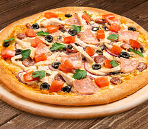 Пицца Домашняя 30 см на тонком тесте