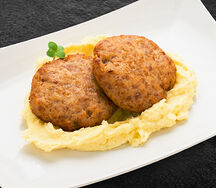 Домашние котлетки с картофельным пюре