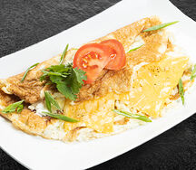 Омлет с четырьмя сырами