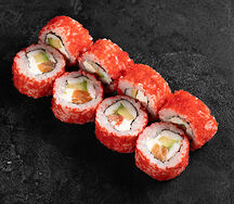 Ролл Самурай с лососем и креветкой