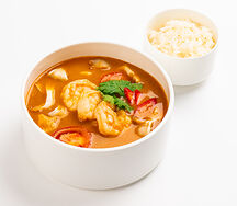 Том Ям с креветкой и рисом