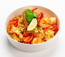 Вок Бангкок с креветками