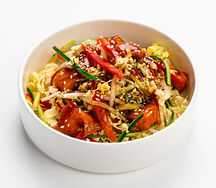 Салат с лососем