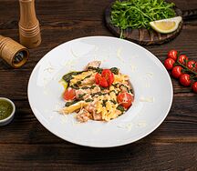 Паста с лососем