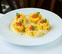 Голубцы из репы с крабом