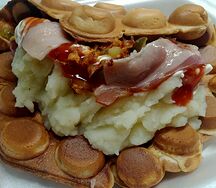 Пюре с беконом