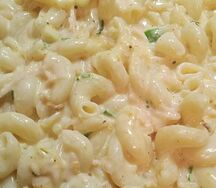 Рожки с ветчиной и сыром