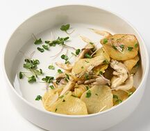 Картофель жареный с грибами