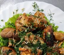 Шашлык из шампиньонов