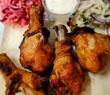 Шашлык из курицы голень