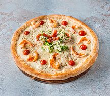 Пицца Цезарь с креветкой