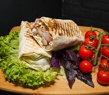 Стандартная шаурма с курицей терияки