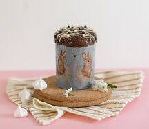 Кулич творожный с шоколадом