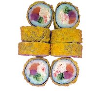 Краб, лосось, тунец темпура