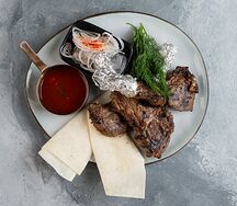 Шашлык из бараньей корейки