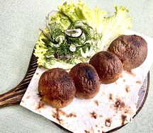 Грибы на мангале