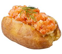 Картошка со сливочным маслом и укропом