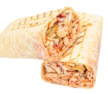 Шаурма с квашеной капустой и соленым огурцом
