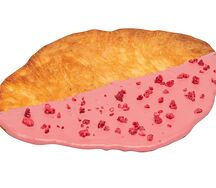 Флет-круассан клубничный