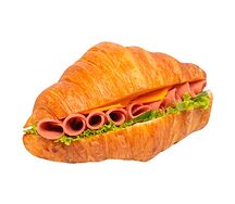 Круассан с салями и сыром