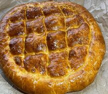 Лаваш с зеленью и маслом