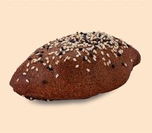Ржаной пирожок с курицей и грибами