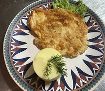 Куриная отбивная с пюре