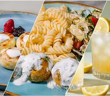 №4 Котлетки из индейки, фузилли, сырники и лимонад