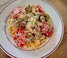 Паста Карбонара с беконом